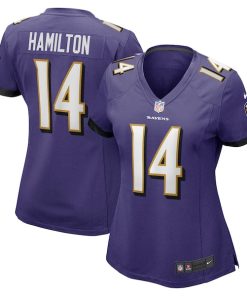 Kyle Hamilton Baltimore Ravens Nike Women's Player Game Jersey - Purple