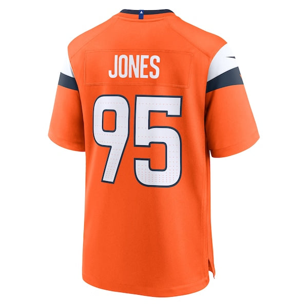 Sai'vion Jones Denver Broncos Nike Team Game Jersey - Orange - Image 3