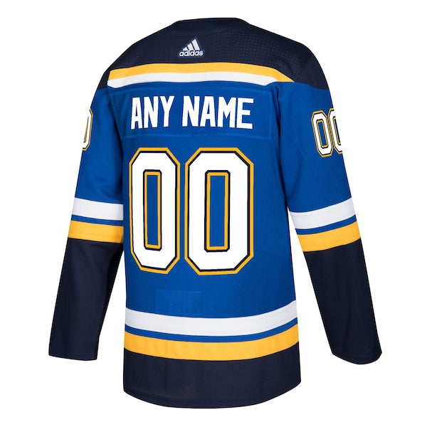 St. Louis Blues adidas Authentic Custom Jersey - Blue - Image 3