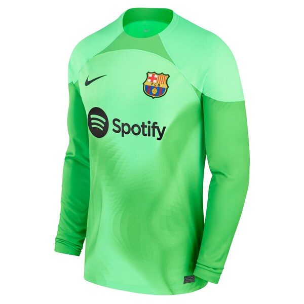 Barcelona Nike 2022/23 Stadium Replica Goalkeeper Jersey - Green - Image 2