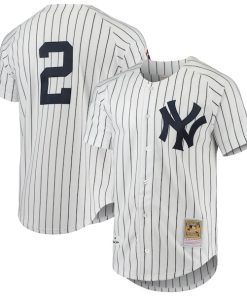 Derek Jeter New York Yankees 1997 Cooperstown Collection Authentic Jersey - White/Gray