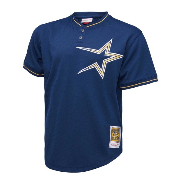 Craig Biggio Houston Astros 1991 Cooperstown Collection Mesh Pullover Jersey - Navy - Image 2