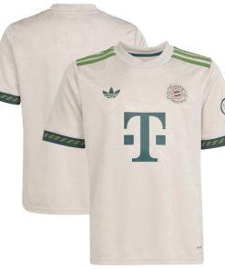 Bayern Munich adidas Youth 2025/26 Fourth Replica Jersey - Tan