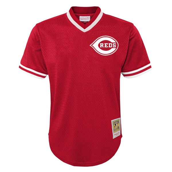 Johnny Bench Cincinnati Reds Youth Cooperstown Collection?Mesh Batting Practice Jersey - Red - Image 2