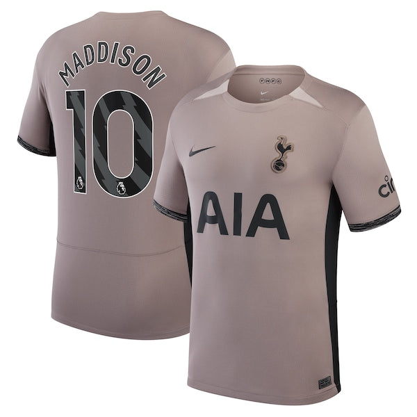 James Maddison Tottenham Hotspur Nike Youth 2023/24 Third Stadium Replica Player Jersey?ยจC Tan
