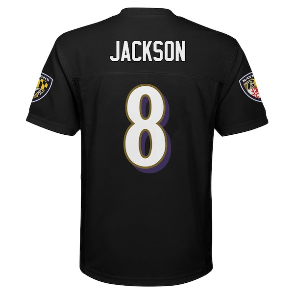 Lamar Jackson Baltimore Ravens Preschool Replica Player Jersey - Black - Image 3