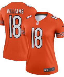 Alternative view of Caleb Williams Chicago Bears Nike Women's Alternate Legend Player Performance Top -  Orange/Navy