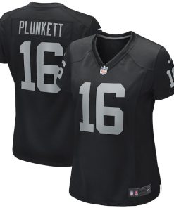 Jim Plunkett Las Vegas Raiders Nike Women's Game Retired Player Jersey - Black