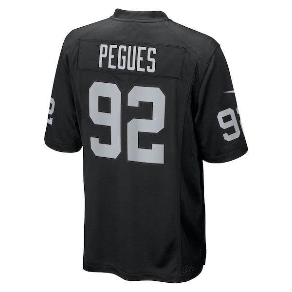 JJ Pegues Las Vegas Raiders Nike Team Game Jersey - Black - Image 3