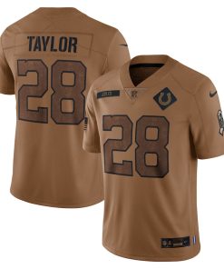 Jonathan Taylor Indianapolis Colts Nike 2023 Salute To Service Limited Jersey - Brown