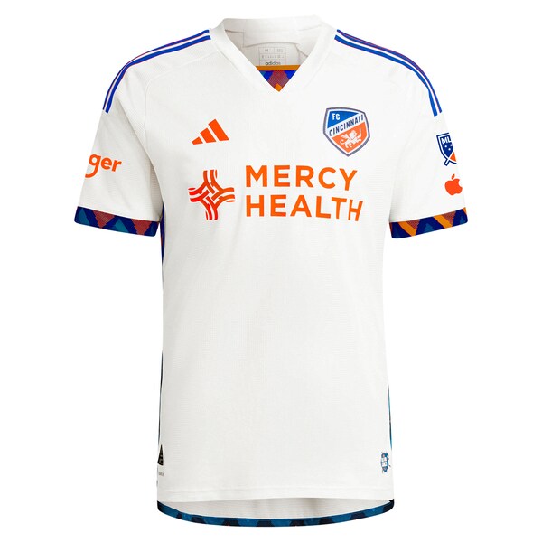 FC Cincinnati adidas 2024 The Canvas Kit Authentic Jersey - White - Image 2