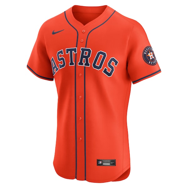 Houston Astros Nike Alternate Elite Jersey - Orange - Image 2