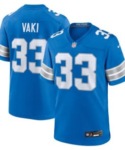 Alternative view of Sione Vaki Detroit Lions Nike Team Game Jersey -  Blue