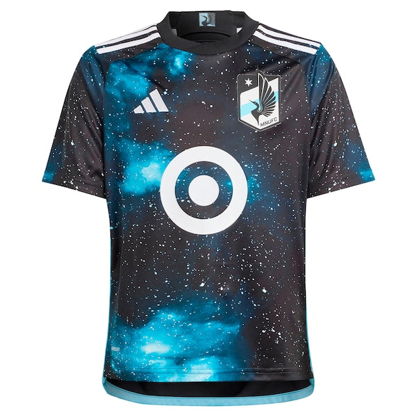 Minnesota United FC adidas Youth 2024 Starry Night Replica Custom Jersey - Black - Image 2