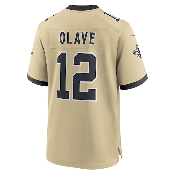 Chris Olave New Orleans Saints Nike Gameday Golds Alternate Game Player Jersey - Gold - Image 3