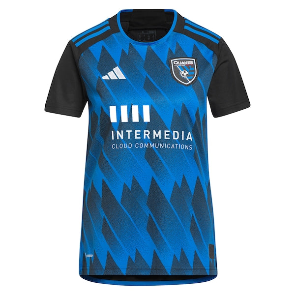 Cade Cowell San Jose Earthquakes adidas Women's 2023 Active Fault Jersey Replica Jersey - Blue - Image 2