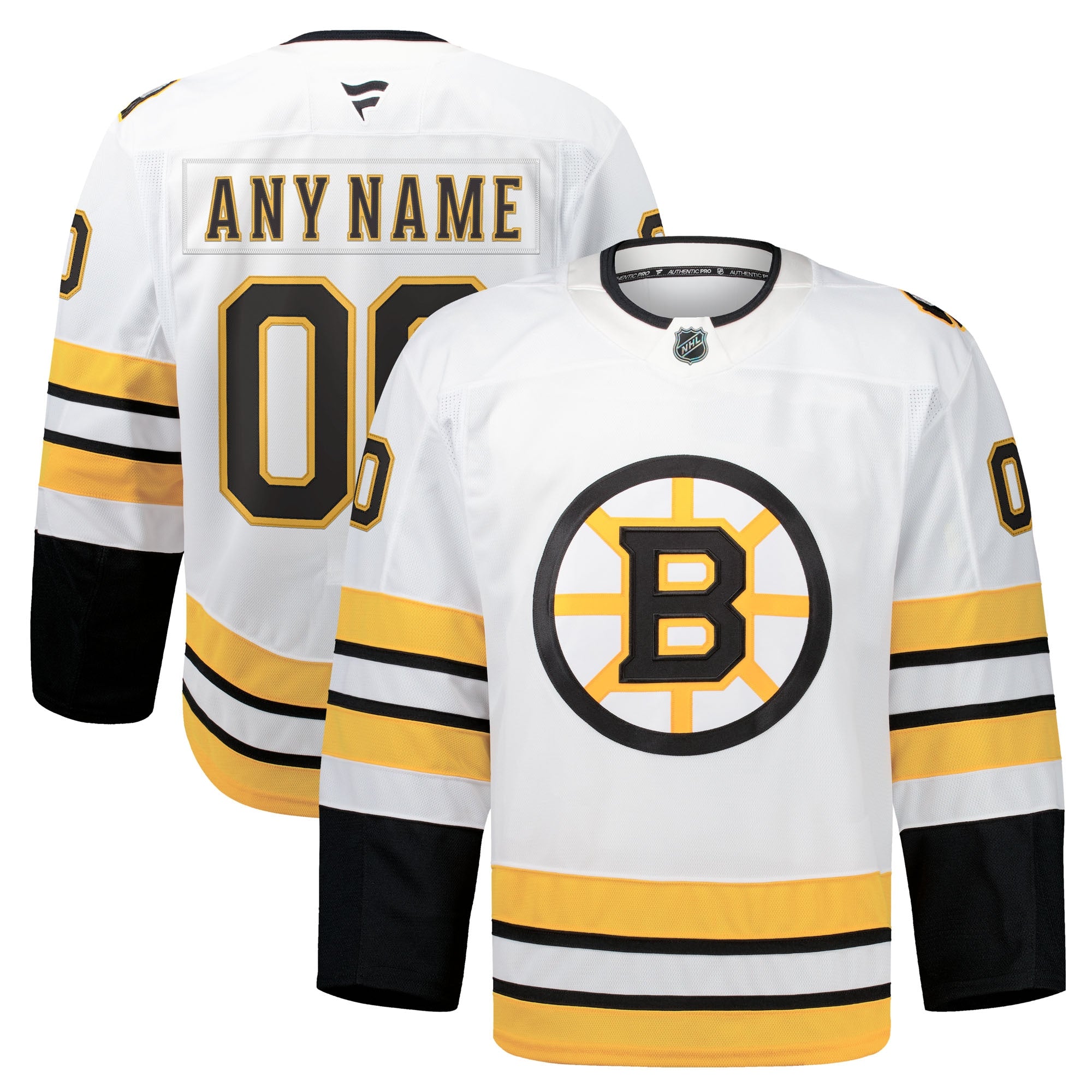 Boston Bruins Home Authentic Pro Custom Jersey - Black/White - Image 5
