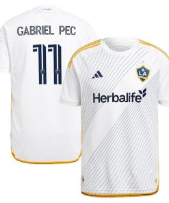 Gabriel Pec LA Galaxy adidas 2024 Angelino Kit Authentic Player Jersey - White