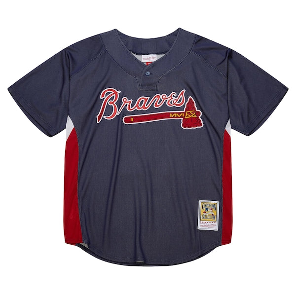 Chipper Jones Atlanta Braves Cooperstown Collection 2007 Batting Practice Jersey - Navy - Image 3