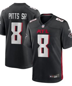 Kyle Pitts Sr. Atlanta Falcons Nike Team  Game Jersey - Black