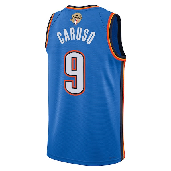 Alex Caruso Oklahoma City Thunder Nike Unisex 2025 NBA Finals Swingman Jersey - Icon Edition - Blue - Image 3