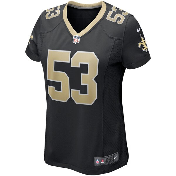 Zack Baun New Orleans Saints Nike Women's Game Jersey - Black - Image 2
