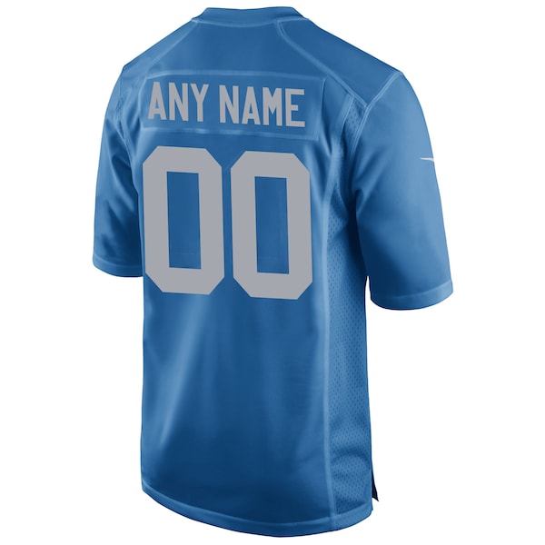 Detroit Lions Nike Throwback Custom Game Jersey - Blue - Image 3