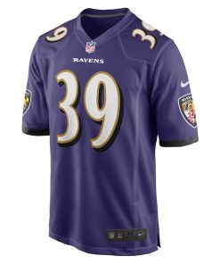 Alternative view of Duron Harmon Baltimore Ravens Nike  Game Jersey -  Purple