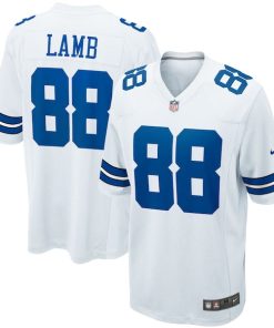 CeeDee Lamb Dallas Cowboys Nike Game Team Jersey - White/Navy