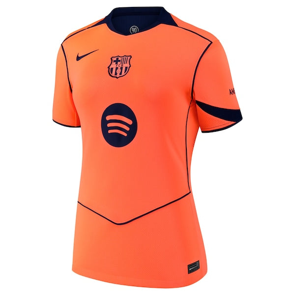 Barcelona Nike Women's 2025/26 Third Replica Jersey - Orange/Gold - Image 3