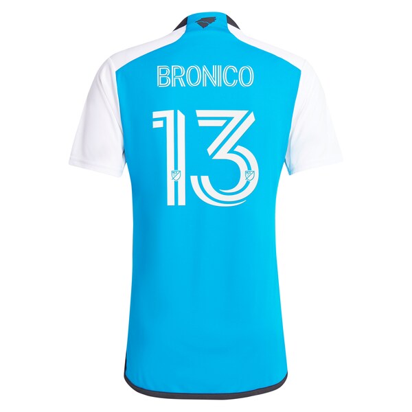 Brandt Bronico Charlotte FC adidas 2024 The Carolina Kit: Explore Replica Player Jersey - Blue - Image 3