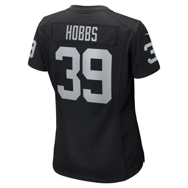 Nate Hobbs Las Vegas Raiders Nike Women's Game Jersey - Black - Image 3
