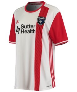 Alternative view of San Jose Earthquakes adidas Women's 2016 Replica Away Jersey - White