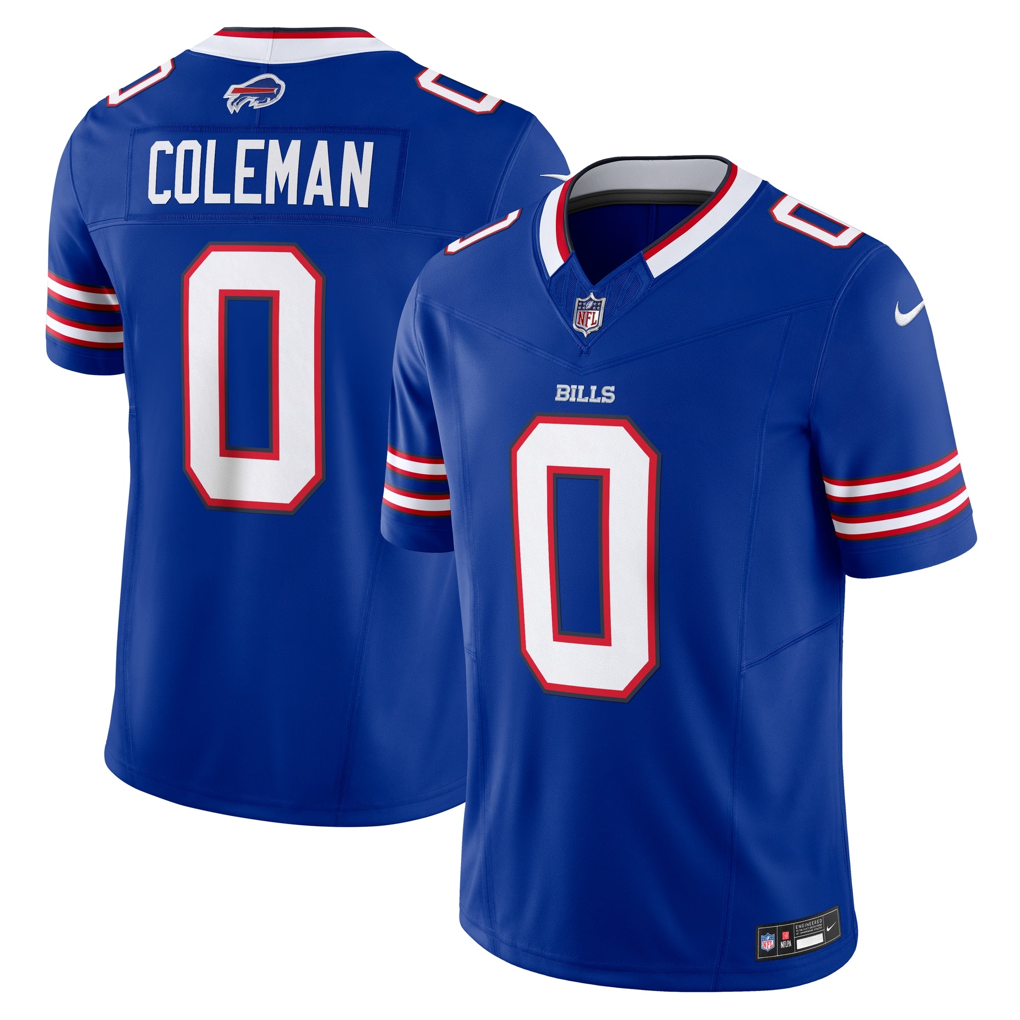 Keon Coleman Buffalo Bills Nike Alternate Vapor F.U.S.E. Limited Jersey - Red/Royal - Image 6