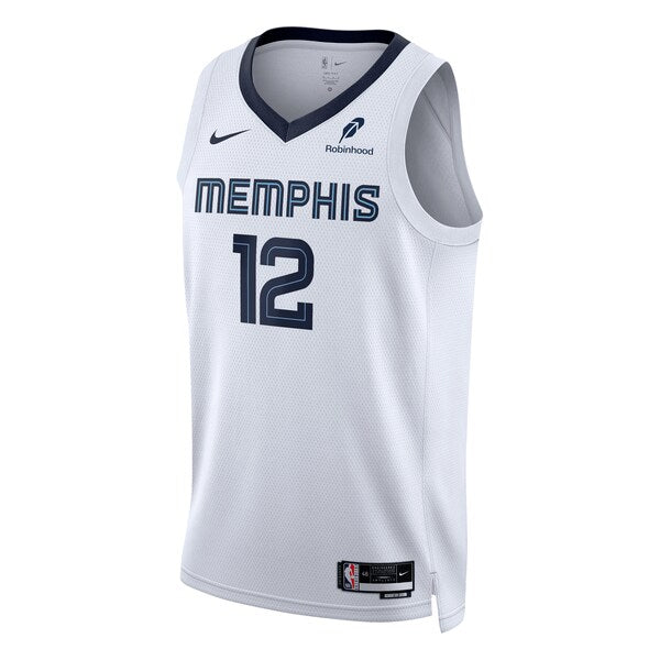 Ja Morant Memphis Grizzlies Nike Unisex Swingman Badge Player Jersey - Association Edition - White - Image 2