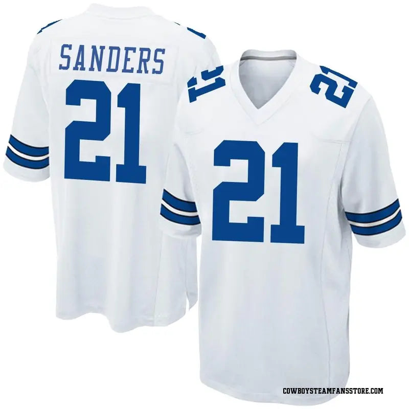 Deion Sanders Dallas Cowboys Nike Team Retired Player Game Jersey - White