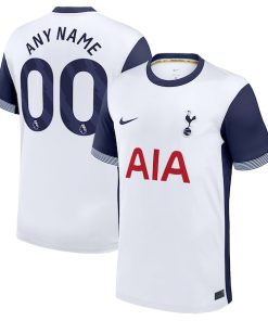 Alternative view of Tottenham Hotspur Nike 2024/25 Home Replica Custom Jersey - White