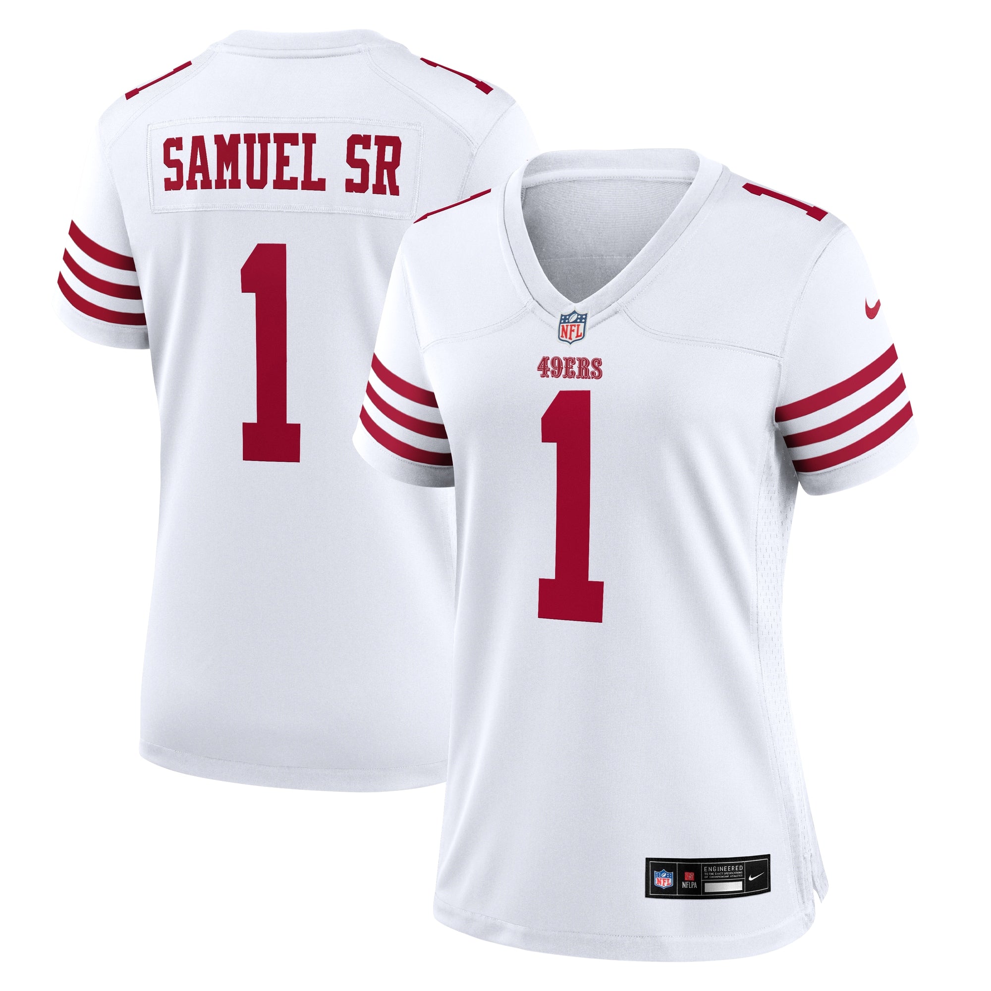 Deebo Samuel Sr San Francisco 49ers Nike Women's Game Jersey - Scarlet/White - Image 6