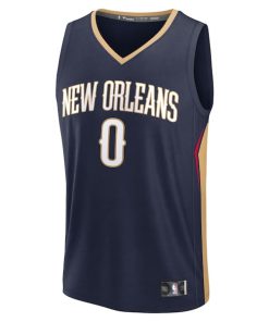 Alternative view of Jeremiah Fears New Orleans Pelicans  Youth 2025 NBA Draft First Round Pick Fast Break Replica Jersey - Icon Edition - Navy