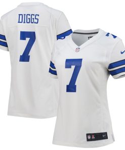 Alternative view of Trevon Diggs Dallas Cowboys Nike Women's Game Jersey - White/Navy