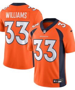 Javonte Williams Denver Broncos Nike  Vapor Untouchable Limited Jersey - Orange