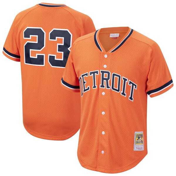 Kirk Gibson Detroit Tigers Cooperstown Collection Mesh Batting Practice Button-Up Jersey? - Orange