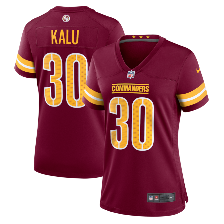 Joshua Kalu Washington Commanders Nike Women's Game Jersey - Burgundy
