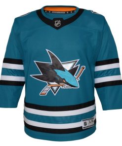 Alternative view of San Jose Sharks Youth Premier Jersey - Teal