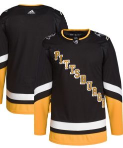 Pittsburgh Penguins adidas 2021/22 Alternate Primegreen Authentic Jersey - Black