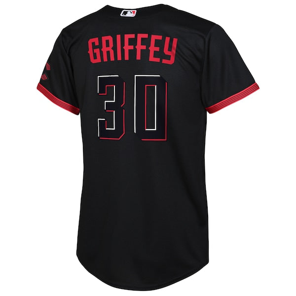 Ken Griffey Jr. Cincinnati Reds Nike Toddler 2023 City Connect Replica Player Jersey - Black - Image 3