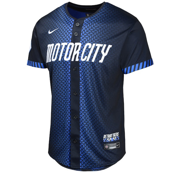 Javier Baez Detroit Tigers Nike Youth 2024 City Connect Limited Jersey - Navy - Image 2