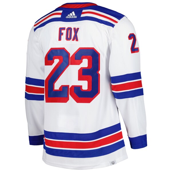 Adam Fox New York Rangers adidas Home Primegreen Authentic Player Jersey - White - Image 3