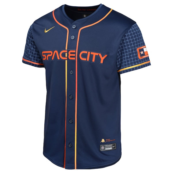 Yordan Alvarez Houston Astros Nike Youth City Connect Limited Player Jersey - Navy - Image 2