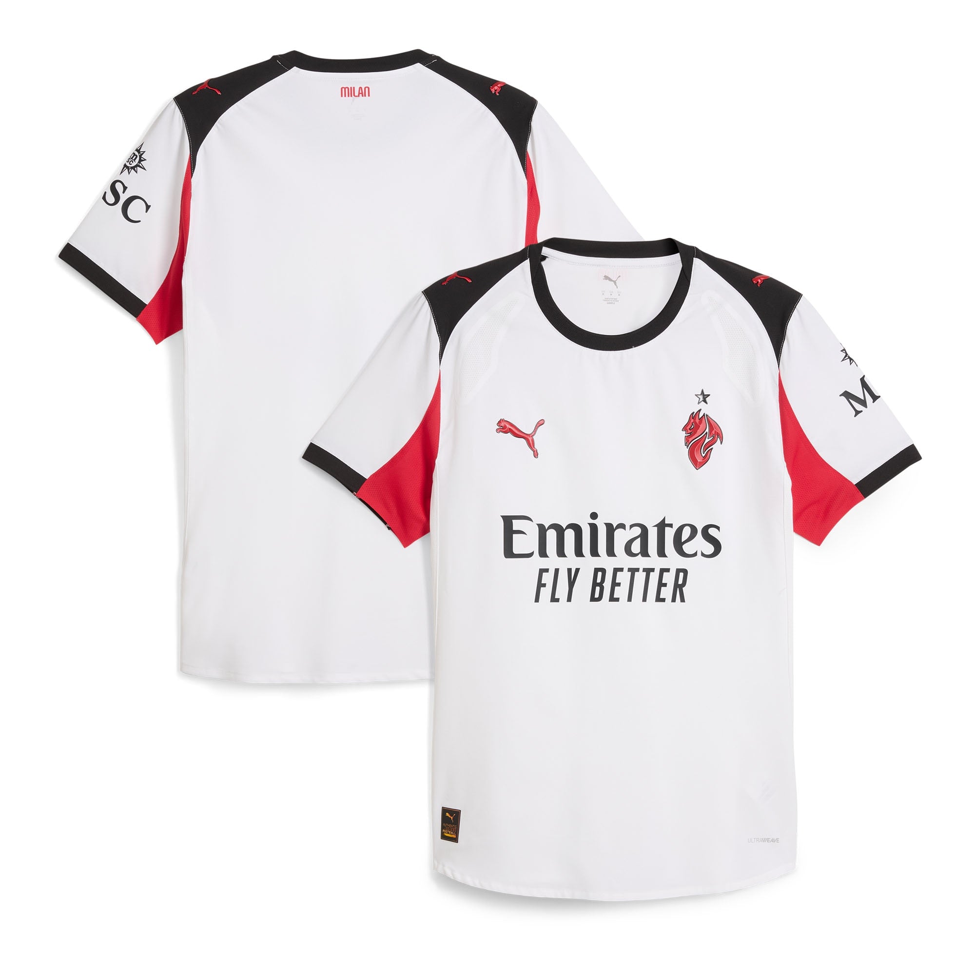 AC Milan Puma 2025/26 Home Authentic Jersey - Red/White - Image 11